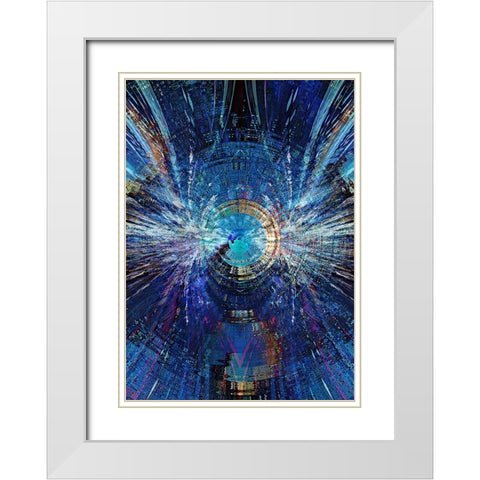 Bowmans Jupiter 2 White Modern Wood Framed Art Print with Double Matting by Manlove, David