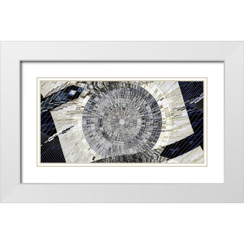 Weird Science White Modern Wood Framed Art Print with Double Matting by Manlove, David