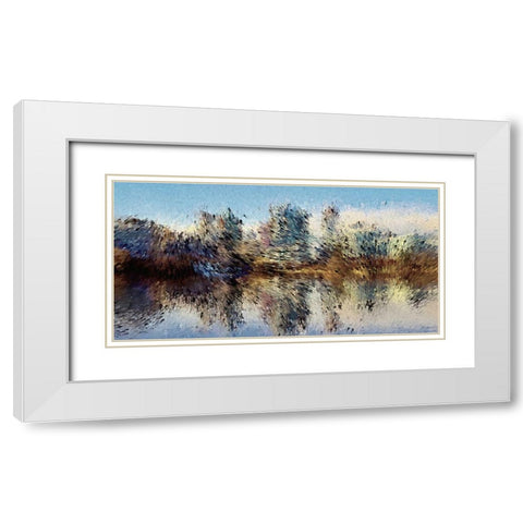 Urban Lake Wind White Modern Wood Framed Art Print with Double Matting by Manlove, David