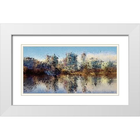 Urban Lake Wind White Modern Wood Framed Art Print with Double Matting by Manlove, David