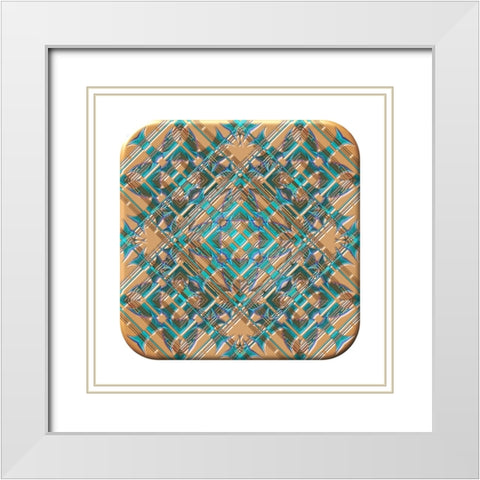 My NFT White Modern Wood Framed Art Print with Double Matting by Manlove, David