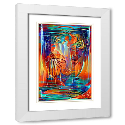 Holy Grail 3 White Modern Wood Framed Art Print with Double Matting by Manlove, David