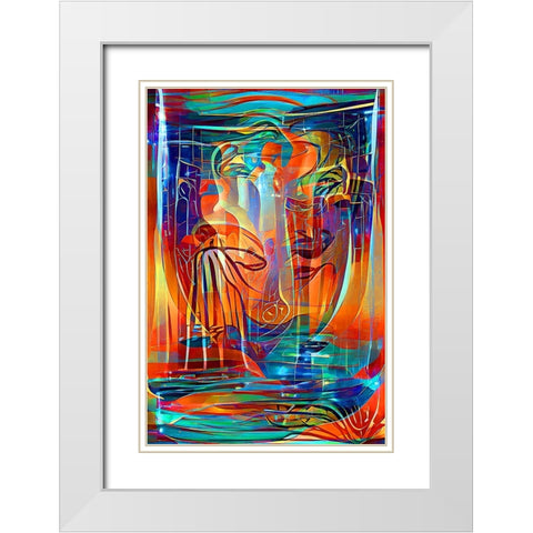 Holy Grail 3 White Modern Wood Framed Art Print with Double Matting by Manlove, David