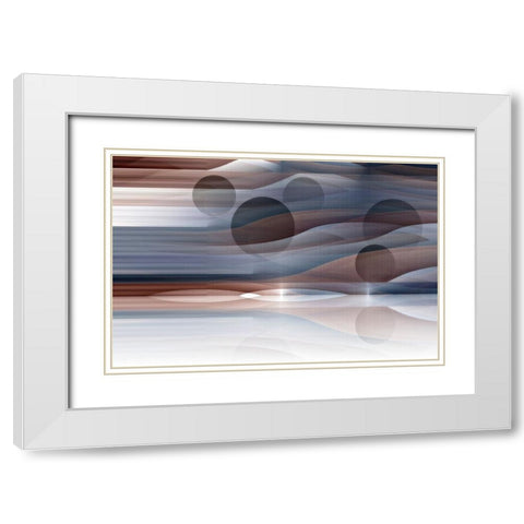 Alien Horizon 1 White Modern Wood Framed Art Print with Double Matting by Manlove, David