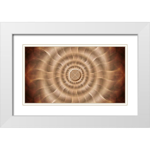 Fire Rotor Zoom White Modern Wood Framed Art Print with Double Matting by Manlove, David