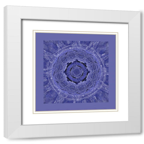 Very Peri Mideval White Modern Wood Framed Art Print with Double Matting by Manlove, David