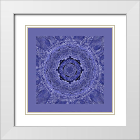 Very Peri Mideval White Modern Wood Framed Art Print with Double Matting by Manlove, David