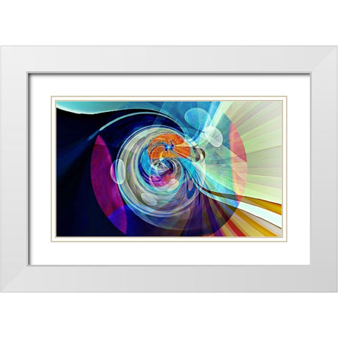 0Z2 White Modern Wood Framed Art Print with Double Matting by Manlove, David