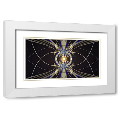Arc Welder White Modern Wood Framed Art Print with Double Matting by Manlove, David