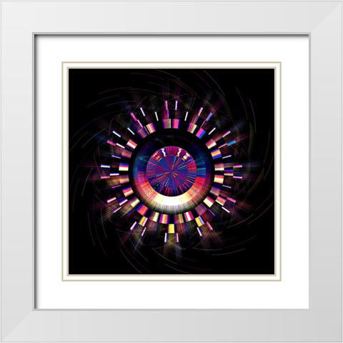 Bronze Electric 3 White Modern Wood Framed Art Print with Double Matting by Manlove, David