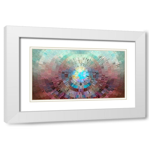 First Light 6 White Modern Wood Framed Art Print with Double Matting by Manlove, David