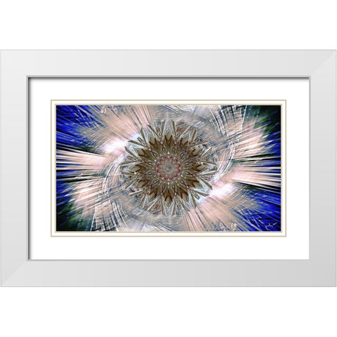 Ice Star cbs White Modern Wood Framed Art Print with Double Matting by Manlove, David