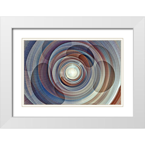 Lava Lamp 2 cbs White Modern Wood Framed Art Print with Double Matting by Manlove, David