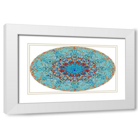 My Cosmic Background Radiation White Modern Wood Framed Art Print with Double Matting by Manlove, David