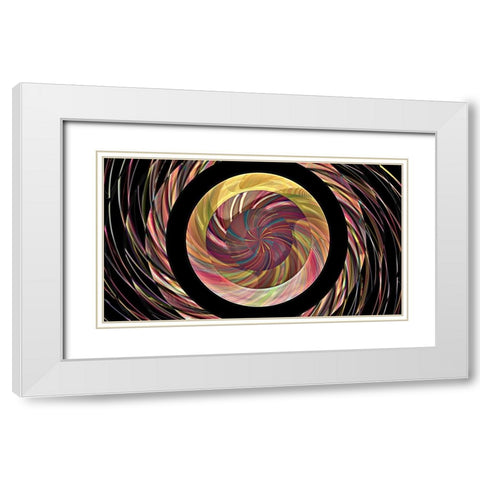 Pearl Electric 3 White Modern Wood Framed Art Print with Double Matting by Manlove, David
