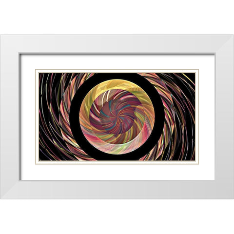 Pearl Electric 3 White Modern Wood Framed Art Print with Double Matting by Manlove, David