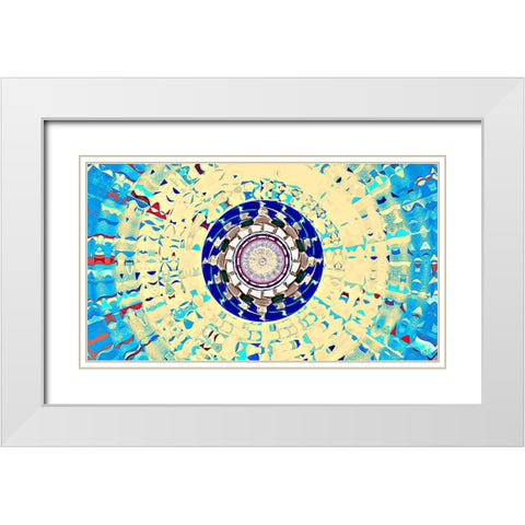 Sun Spots 5b White Modern Wood Framed Art Print with Double Matting by Manlove, David