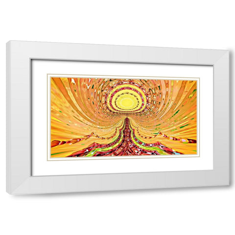 The Path To Enlightenment White Modern Wood Framed Art Print with Double Matting by Manlove, David