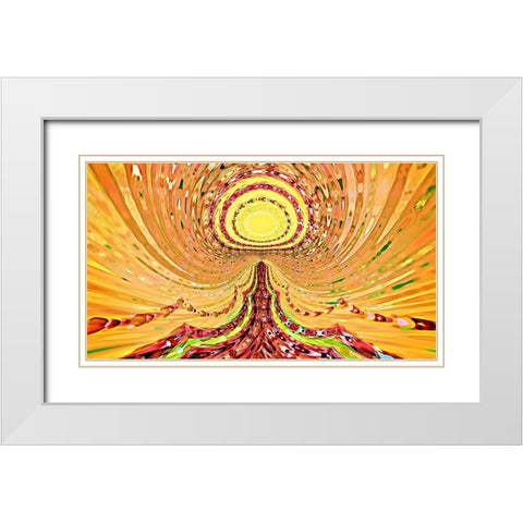 The Path To Enlightenment White Modern Wood Framed Art Print with Double Matting by Manlove, David