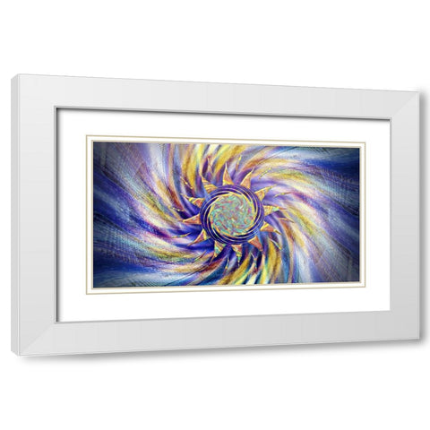 Z Pearl White Modern Wood Framed Art Print with Double Matting by Manlove, David