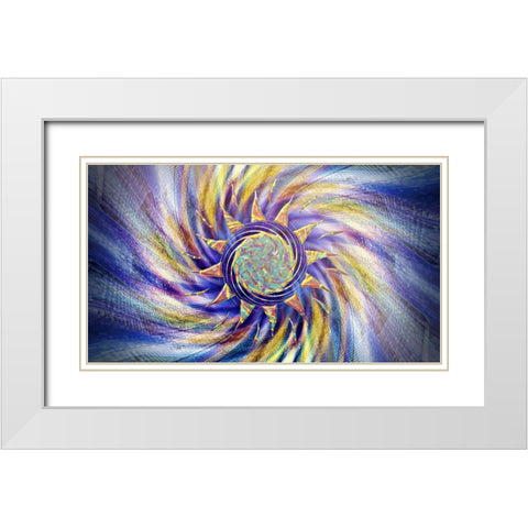 Z Pearl White Modern Wood Framed Art Print with Double Matting by Manlove, David