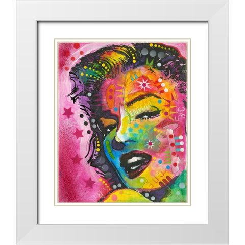 17 White Modern Wood Framed Art Print with Double Matting by Dean Russo Collection