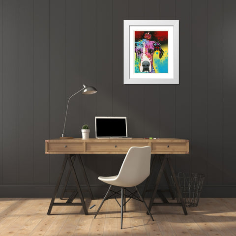 good to be queen White Modern Wood Framed Art Print with Double Matting by Dean Russo Collection