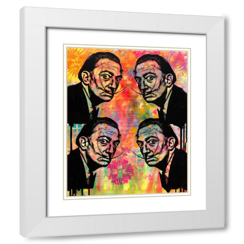 Dali Dream 4 Up White Modern Wood Framed Art Print with Double Matting by Dean Russo Collection