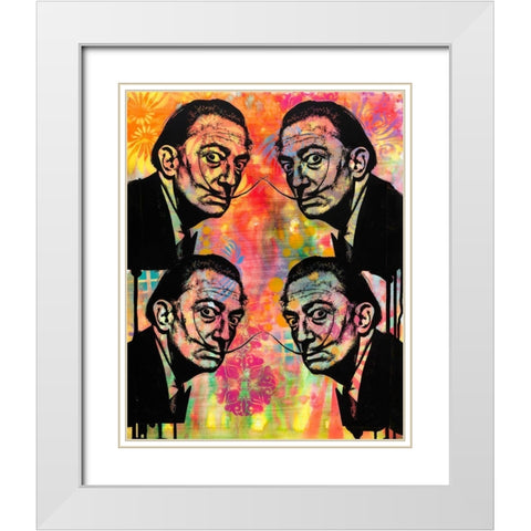 Dali Dream 4 Up White Modern Wood Framed Art Print with Double Matting by Dean Russo Collection