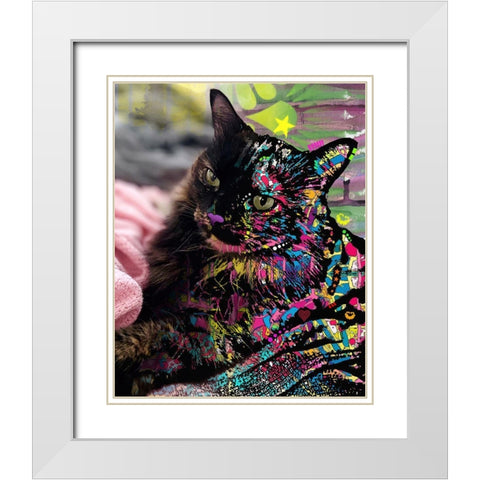 Deb Sebul 1 White Modern Wood Framed Art Print with Double Matting by Dean Russo Collection