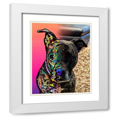 Julie Reed_Shiloh White Modern Wood Framed Art Print with Double Matting by Dean Russo Collection