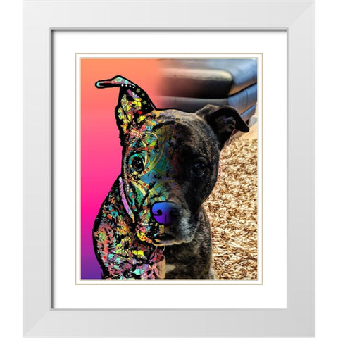 Julie Reed_Shiloh White Modern Wood Framed Art Print with Double Matting by Dean Russo Collection