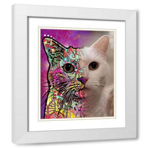 Katy Andaluz_Khaleesi White Modern Wood Framed Art Print with Double Matting by Dean Russo Collection