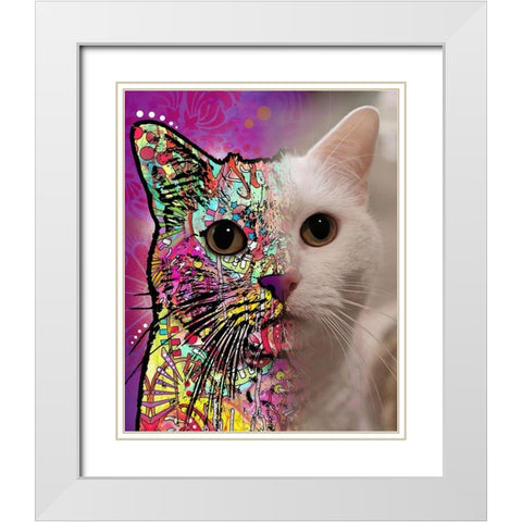 Katy Andaluz_Khaleesi White Modern Wood Framed Art Print with Double Matting by Dean Russo Collection