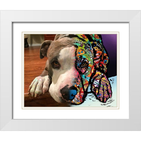 Kim Petty 1 White Modern Wood Framed Art Print with Double Matting by Dean Russo Collection