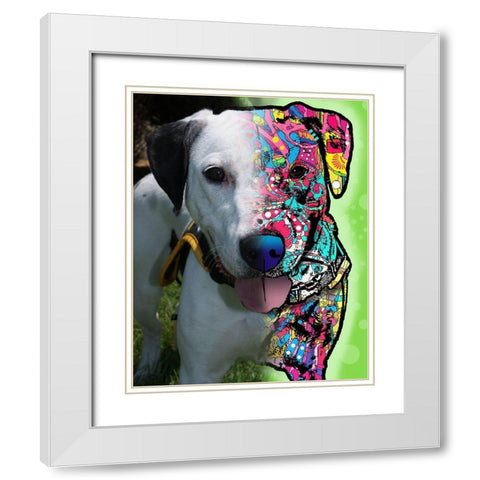 Liz Hirth White Modern Wood Framed Art Print with Double Matting by Dean Russo Collection