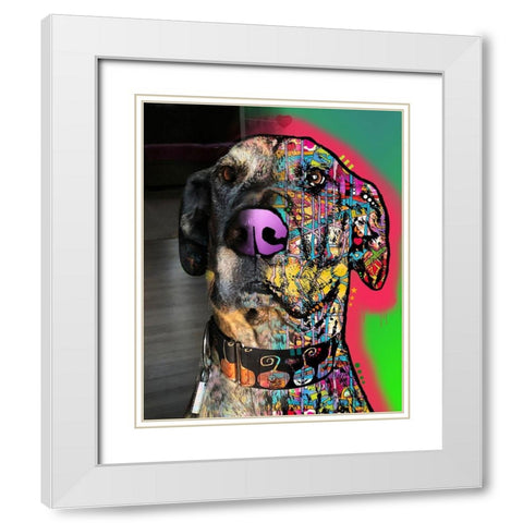 Michelle King_Miss Priscilla White Modern Wood Framed Art Print with Double Matting by Dean Russo Collection