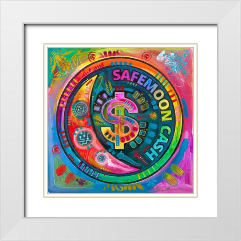 Safemoon Cash White Modern Wood Framed Art Print with Double Matting by Dean Russo Collection
