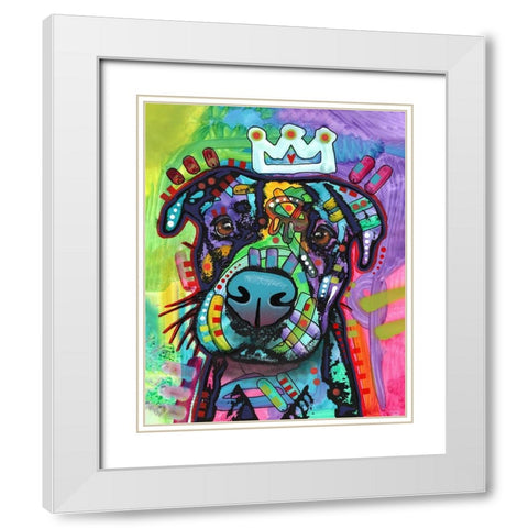 Big Mush White Modern Wood Framed Art Print with Double Matting by Dean Russo Collection