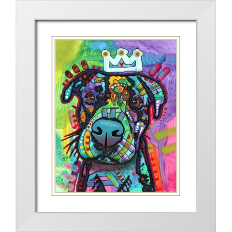 Big Mush White Modern Wood Framed Art Print with Double Matting by Dean Russo Collection