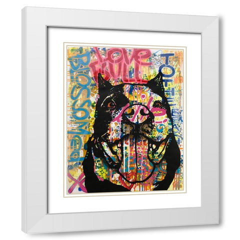 Blossom(ed) White Modern Wood Framed Art Print with Double Matting by Dean Russo Collection