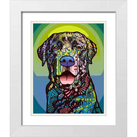 Indelible Lab White Modern Wood Framed Art Print with Double Matting by Dean Russo Collection