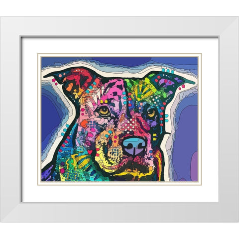 Life and Love White Modern Wood Framed Art Print with Double Matting by Dean Russo Collection