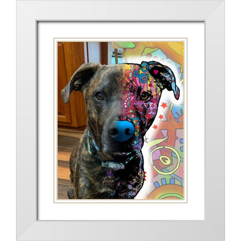 Jennifer De Vries 2 White Modern Wood Framed Art Print with Double Matting by Dean Russo Collection