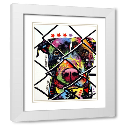 Choose Adoption White Modern Wood Framed Art Print with Double Matting by Dean Russo Collection