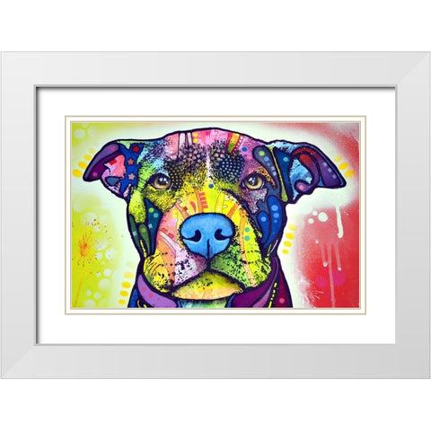 Love A Bull This Years Love 2013 Part 1 White Modern Wood Framed Art Print with Double Matting by Dean Russo Collection