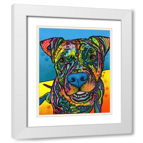 Maccabee White Modern Wood Framed Art Print with Double Matting by Dean Russo Collection