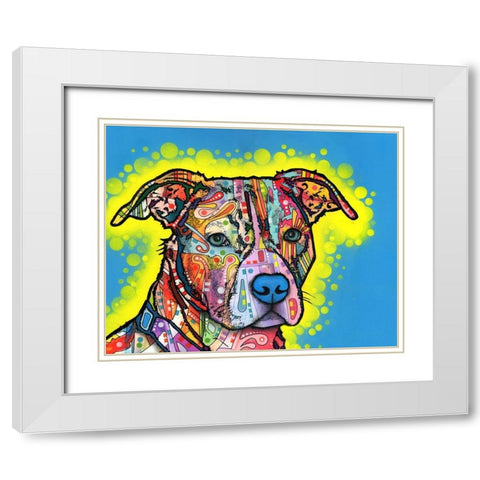 Painted Pit White Modern Wood Framed Art Print with Double Matting by Dean Russo Collection