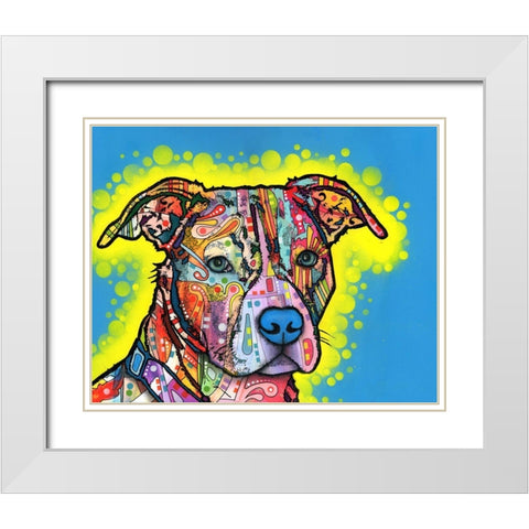 Painted Pit White Modern Wood Framed Art Print with Double Matting by Dean Russo Collection