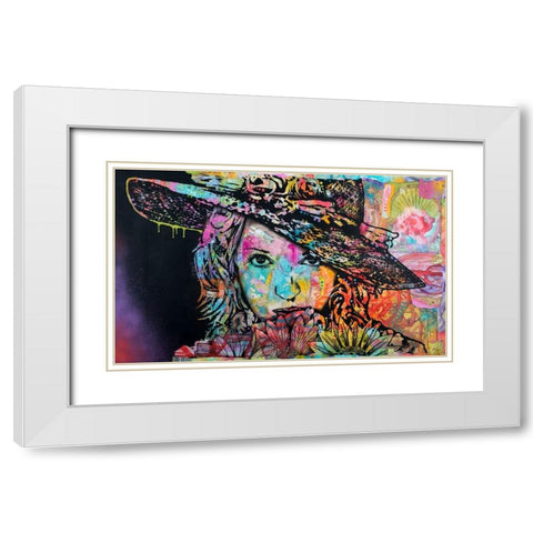 Venus White Modern Wood Framed Art Print with Double Matting by Dean Russo Collection